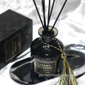 220 ml de stock grande decoración superior fragancia de aire fragancia de botella negra difusor de láminas